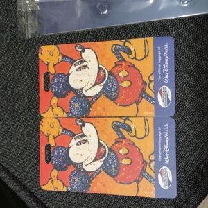 Set of 2 Walt Disney World Mickey Luggage Bag Tags
